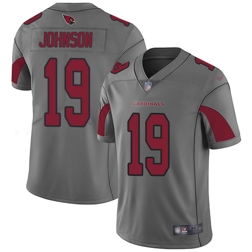 Arizona Cardinals Limited Silver Men KeeSean Johnson Jersey NFL Football #19 Inverted Legend